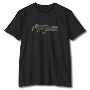 Alien Pulse Rifle T-Shirt 1 Aliens Pulse Rifle T-Shirt - Black