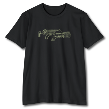 Aliens Pulse Rifle T-Shirt - Black