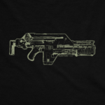 Alien Pulse Rifle T-Shirt 3 Aliens Pulse Rifle T-Shirt - Black