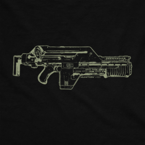 Alien Pulse Rifle T-Shirt 3 Aliens Pulse Rifle T-Shirt - Black