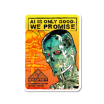 Terminator T-800 Loves AI Sticker